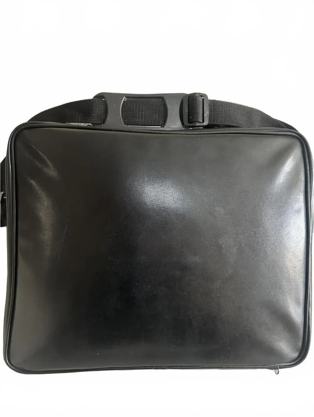 Vintage Office Gear C2 Black Faux Leather Laptop Briefcase Y2K Carrying Case